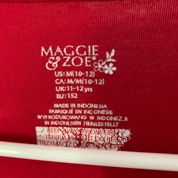 Thin Red Long Sleeve Kids Top With Heart - Picture 5 of 5